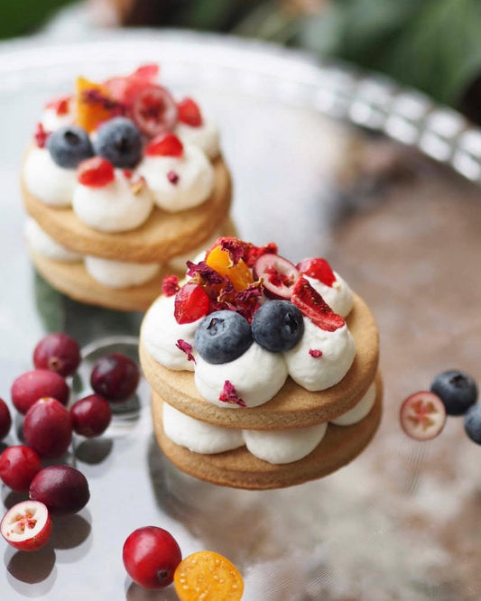 Linecký dortík s ovocem